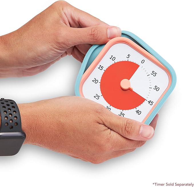 TIME TIMER Home MOD Neutral Cases - for Classroom Learning, Homeschool Study Tool, Student Desk Clock and Office Meetings with Silent Operation (2-Pack)