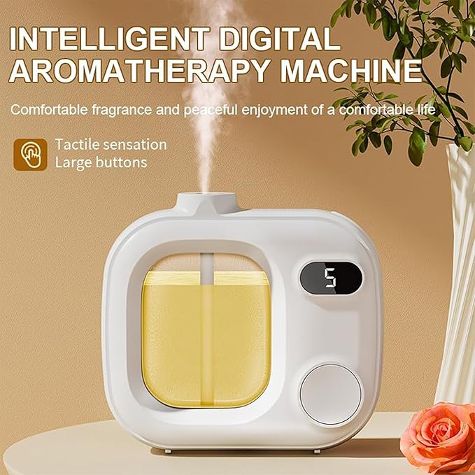 Waterless Essential Oil Aromatherapy Diffuser Mini Led Wireless Smart Aroma 360 Small Difusor Cordless for Home Large Rooms Scent Bathroom Hotel Collection Office Car Fragrance Air Scent Humidifier