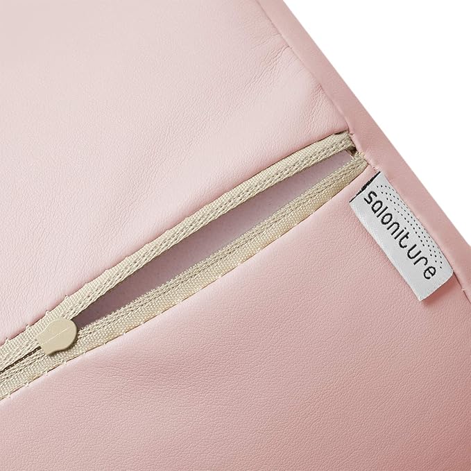 Saloniture Jumbo Round Massage Table Bolster Pillow Pad - 26 x 9 Inch - Pink