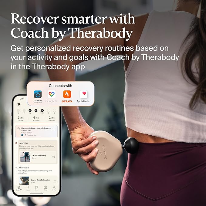 TheraGun Mini (3rd Generation) by Therabody – Ultra-Portable Massage Gun and Travel Essential for Fast, Effective Pain and Tension Relief Anywhere (Oat)