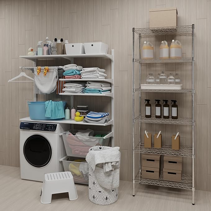 18" Deep x 30" Wide x 74" Height Wire Shelving Kit | 6-Tier | NSF Commercial Storage Rack Unit