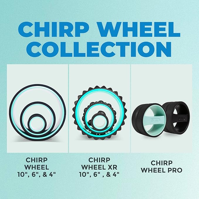 Chirp Wheel Base - No Balance Needed, Stability & Support for Rollers, Achieve Deep & Satisfying Massages, Back Pain, Reliable Design, Compatible with All Chirp Models Except XL (Wheels Not Included)