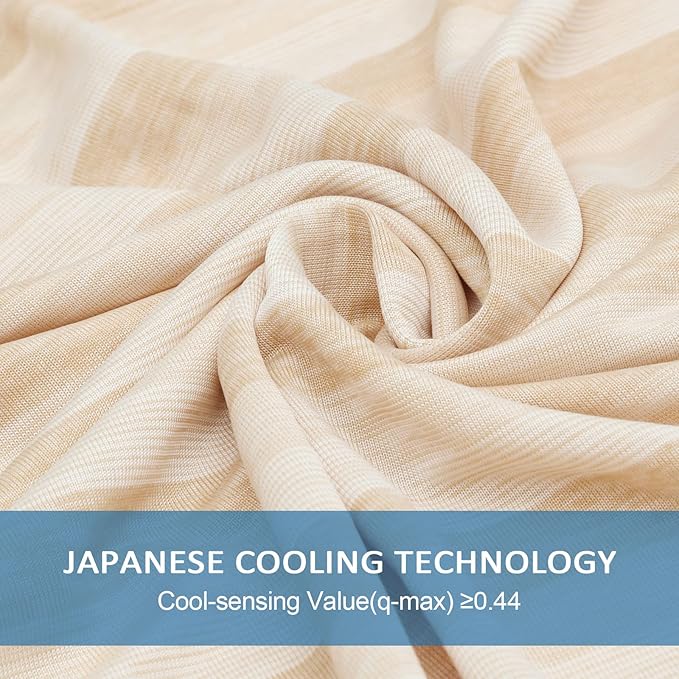 Cooling Pillow Case Covers Only,King Size Set of 2 with Double Sided,Moisture Wicking Pillowcase Cover with Hidden Zipper Japanese Cold Tech Pillow Case Protectors for HotSleepers and NightSweats