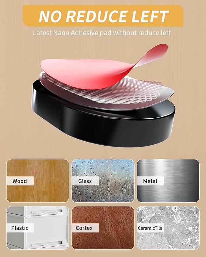 6 Pack Puretor Cord Organizer Holders - Strong Adhesive & Magnetic Desk Cable Management, Effortlessly Organize Phone Charging Cords for Home, Office, Car, Desk & Nightstand