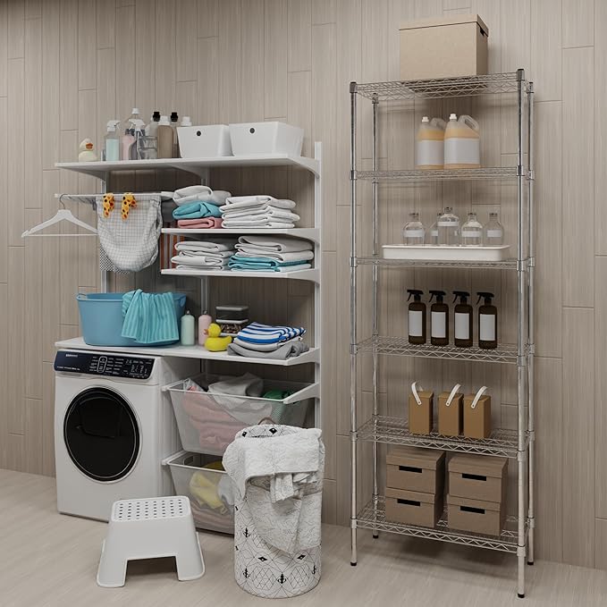 14" Deep x 30" Wide x 74" Height Wire Shelving Kit | 6-Tier | NSF Commercial Storage Rack Unit