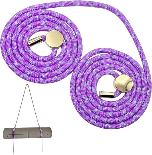 DAOSUN Yoga Mat Strap - 8MM Adjustable Paracord Carrier for Carrying Yoga Mats, Camping Pads & Blankets (Strap Only)