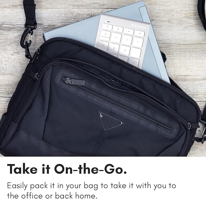 USB C Wired Number Pad for Mac - 10 Key USB Keypad, Type C Numeric pad, Number Keypad for Keyboard and Number Pad for Laptop, MacBook Pro/Air, iMac, and PC - 5ft Cable Numpad - Silver Keypads