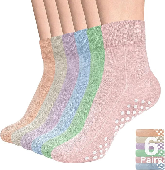 DIBAOLONG Womens & Mens Low Cut Socks, 6-Pair Ankle No Show Athletic Short Cotton Socks