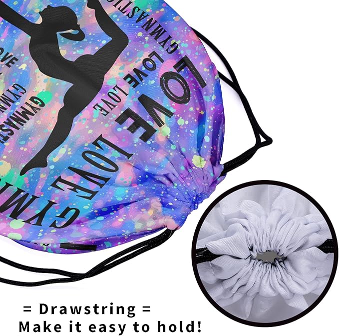 Gymnastics Grip Bag for Gymnasts Gymnastic Drawstring Bag Gym Athlete Bag