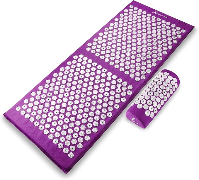 ProsourceFit Acupressure Mat and Pillow Set for Back/Neck Pain Relief and Muscle Relaxation