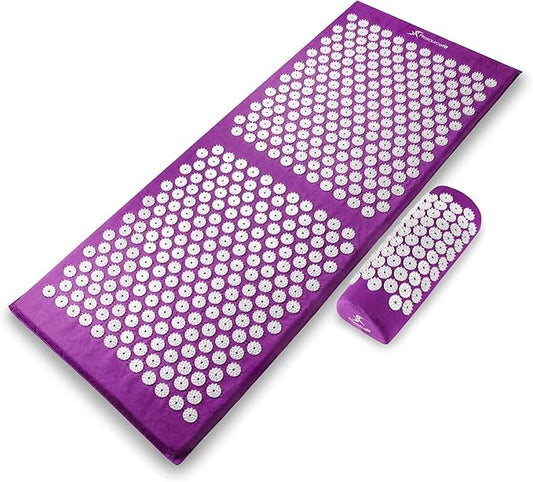 ProsourceFit Acupressure Mat and Pillow Set for Back/Neck Pain Relief and Muscle Relaxation