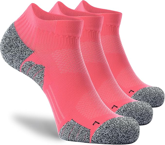 CWVLC Unisex Cushioned Compression Athletic Ankle Socks Multipack