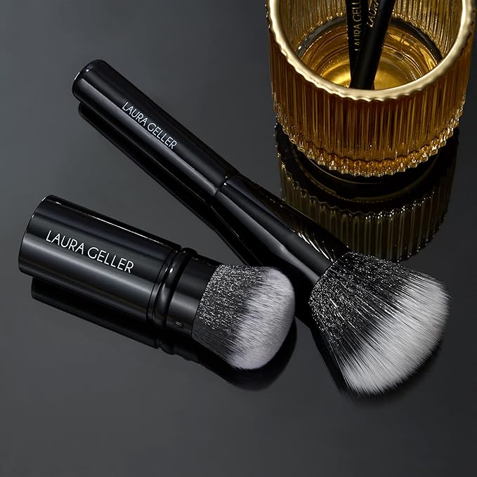 LAURA GELLER NEW YORK Blending Beauties Two-Piece Makeup Brush Gift Set for Powders and Foundation