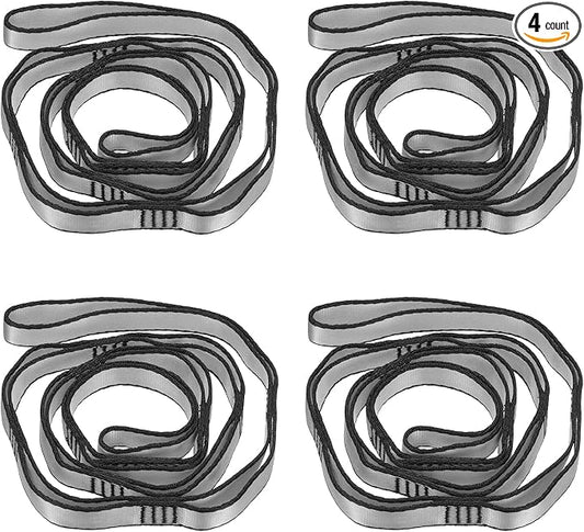 PATIKIL Daisy Chain Straps, Strong Climbing Strap Adjustable Nylon Chain Sling with Loops for Aerial Yoga Hammock Swing