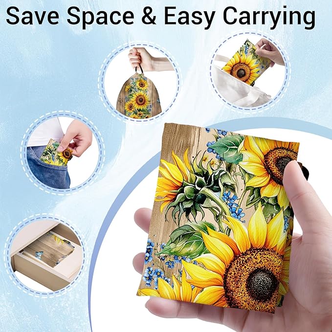 Wooden Sunflower Gymnastics Grip Bag Small Gymnastics Pouch String Bag for Gym Sports Grip