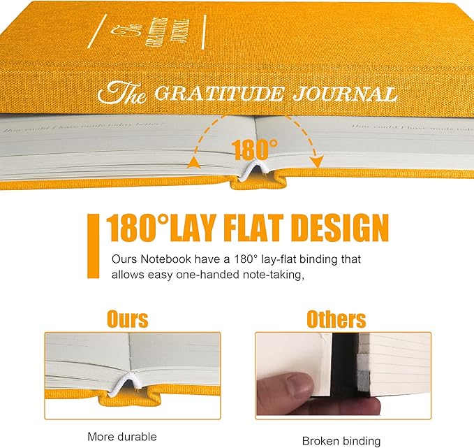 Gratitude Journal Daily Affirmations with Simple Guided Format-Undated Life Planner, Daily Planner, for You More Happiness, Positivity, Affirmation, Mindfulness&Self Care(Yellow)