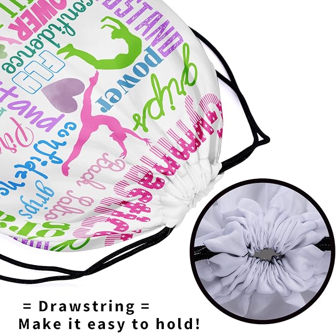 Gymnastics Grip Bag for Gymnasts Gymnastic Drawstring Bag Gym Athlete Bag