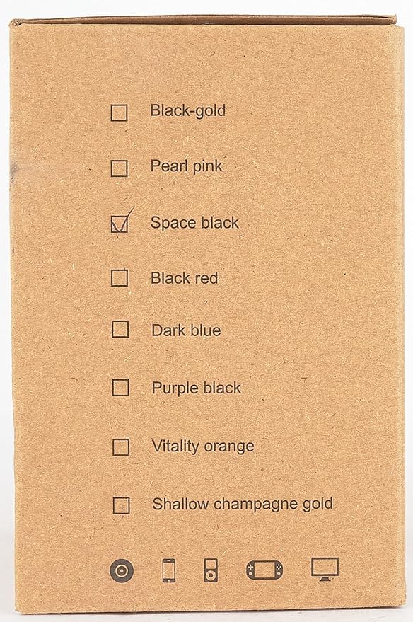 LORELEI X6 Over-Ear Wired Stereo Bass Headphones with Microphone, Lightweight, Foldable & Portable with 1.45M No-Tangle for Smartphone, Tablet, MP3/4, Space Black