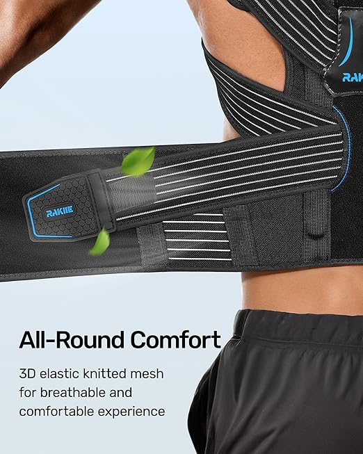Posture Corrector for Women and Men, Upgraded Back Brace with Enhanced Support, Shoulder Straightener with Cushioned Shoulder Pads & Underarm Pain Relief Strap, Size S (Upper Waist: 29.5"-35.4")