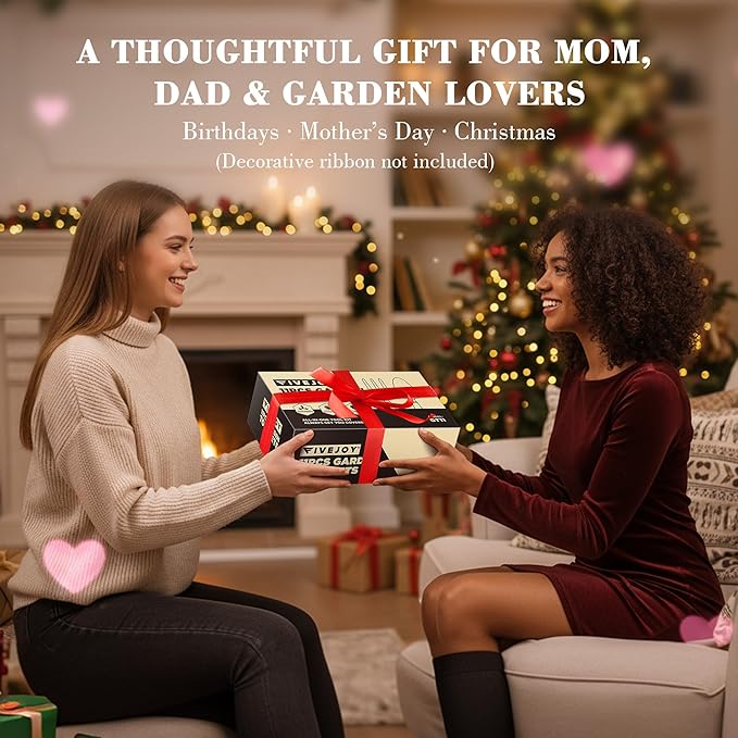 Garden Tool Set, Gardening Gifts for Women, Men, Mom, Dad, 11-Piece Heavy-Duty Aluminum Hand Tools Set with Tote Bag, Ergonomic Handles, Rust-Proof Starter Garden Kits, Gardening Essentials & Supplies