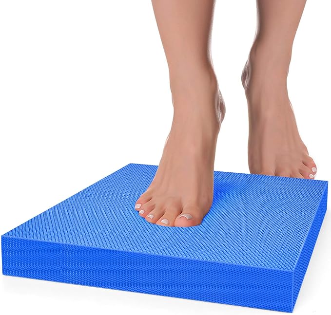 Balance Pad- Exercise Foam Balance Pad for Workout,Non-Slip & Water-Resistant Stability Trainer Mat,Ultra-Soft TPE Foam Knee Cushion for Balance Training, Fitness, Physical Therapy,Yoga