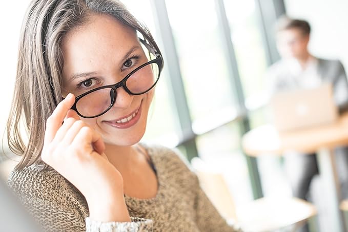 Prospek Blue Light Flasses for Women I Lightweight I Durable Frame for Computer with Anti-glare to Reduce Eyestrain I CATEYE