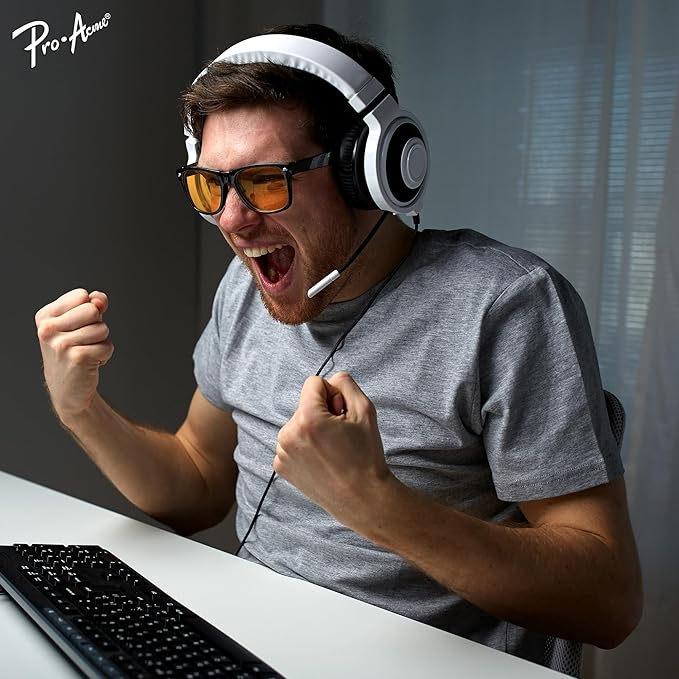 Pro Acme Blue Light Blocking Glasses for Woman Amber Gaming Glasses for Men Computer Glasses for Eyes Strain