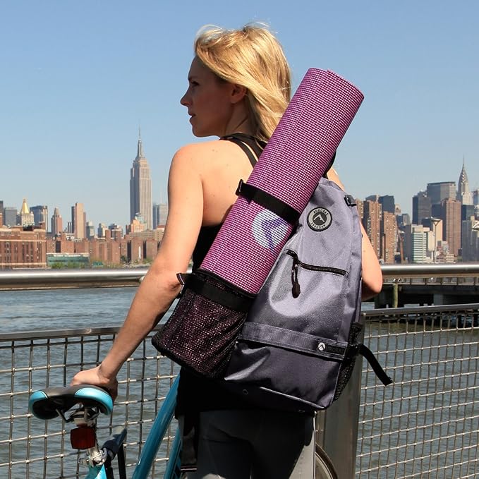 AURORAE Yoga Mat/Gym Cross-body Travel Sling Back Pack. Mat sold separately.