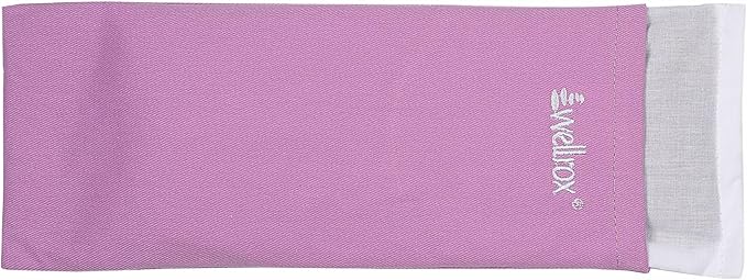 Wellrox Weighted Eye Pillow - Flaxseeds & Lavender Eye Pillow Weighted for Restorative Yoga, Meditation & Stress Relief (Lavender, Scented)