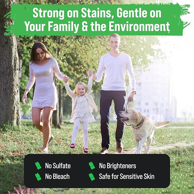 Rockin' Green Laundry Detergent, Plant based, All Natural Laundry Detergent Powder, Vegan and Biodegradable Odor Fighter, Safe for Sensitive Skin (Liquid Laundry Detergent 192 Loads - Unscented)