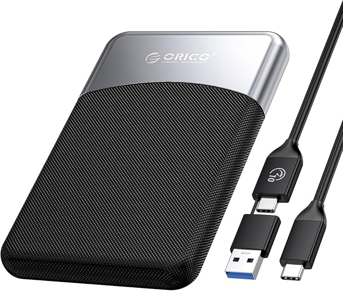ORICO 2TB External SSD with 2 in 1 USB C Cable, Portable Solid State Drive USB 3.2 Gen 1 Up to 460MB/s, Dust and Drop Resistance, Reliable Storage for USB-C Smartphone, PC, Tablet, Labtop - M25PRO