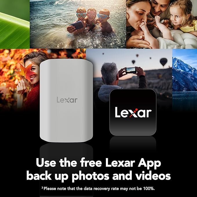 Lexar 1TB ES5 Magnetic External SSD, Up to 2000MB/s, Compatible w/MagSafe, USB-C Smartphones, iPhone 15/16 or Above, PC, Mac, Supports Apple ProRes & Samsung Pro Video, Silver (LES5XXX001T-RNWNU)