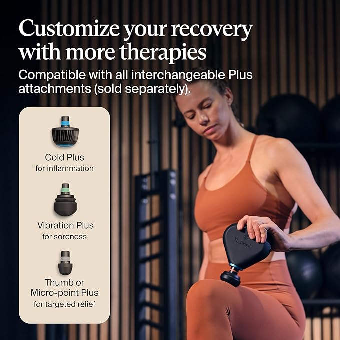 TheraGun Mini Plus Massage Gun by Therabody - Portable Massage Enhanced with Heat – Travel Essential for Faster Recovery On The Go