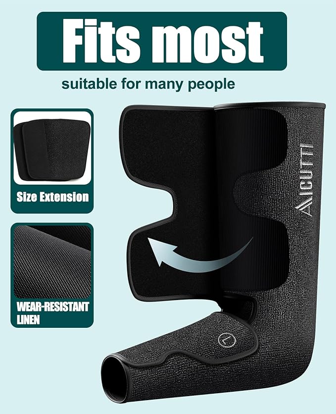 Professional Air Compression Leg and Foot Massager with Heat - Christmas & Birthday Gifts for Men & Women, Improved Circulation & Pain Relief, Ideal for Parents on Mother's Day & Father's Day