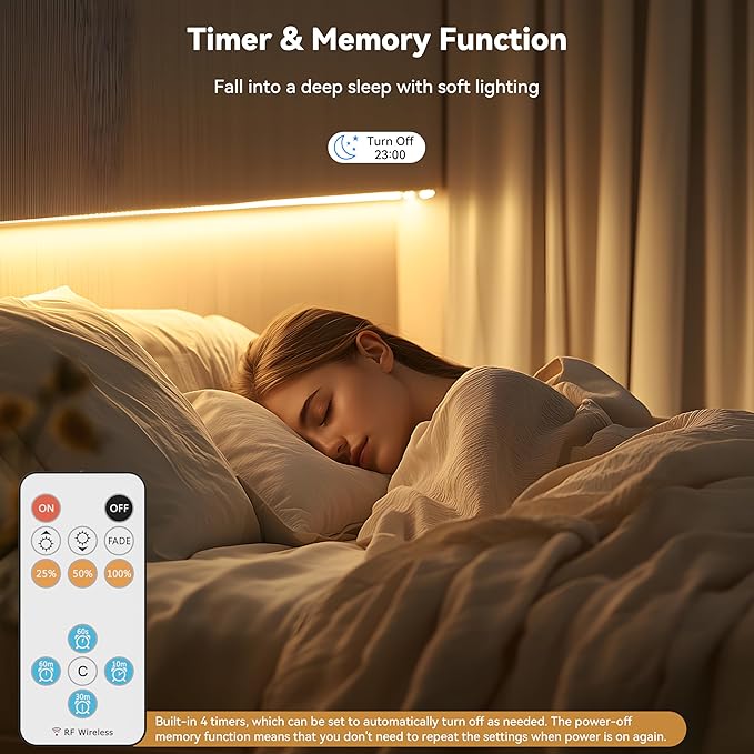 PAUTIX COB LED Strip Light 32.8ft,Engineering Level UL Listed Warm White 2700K,CRI93+ Super Bright High Lumen,Dimmable 24V Flexible LED Tape Light with RF Remote,for Cabinets,Home&Office DIY Lighting