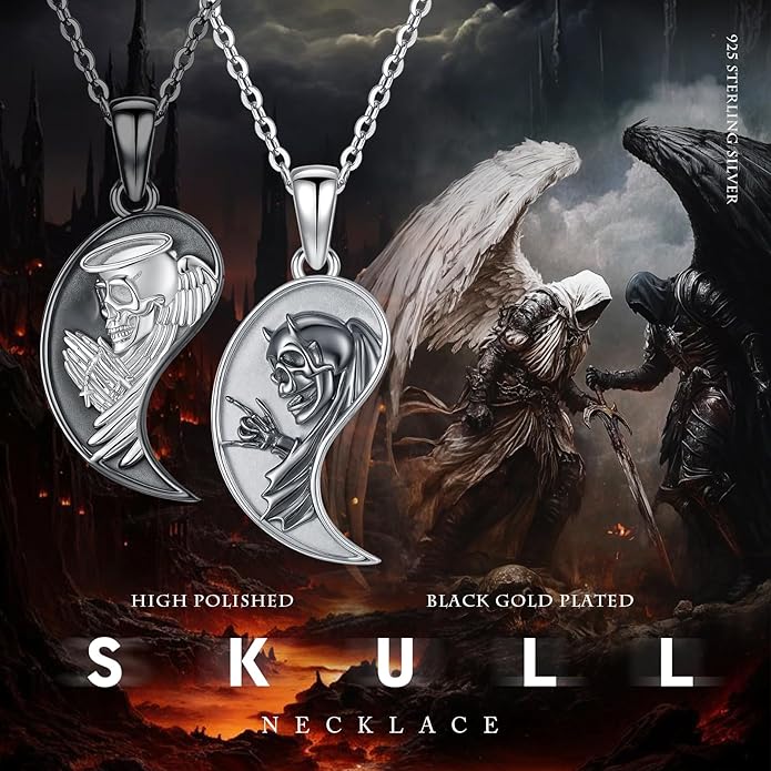 Yin Yang Necklaces 925 Sterling Silver Friendship Sun Moon/Mountain/Dolphin/Tree of Life/Flower/Wings Pendant Necklace Moonstone Abalone Opal Jewelry for Women Men Couples