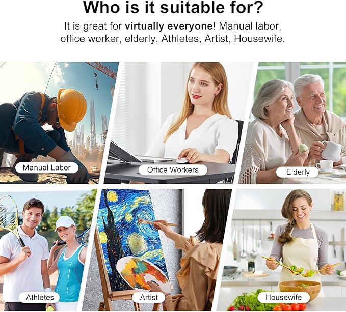 Hand Massager with Heat and Compression – 6 Intensities, 6 Massage Modes, 3 Heat Levels, 2 Vibration Modes, Hand & Wrist Pain Relief for Arthritis & Carpal Tunnel, Relaxing Gift for Women & Men