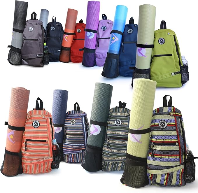 AURORAE Yoga Mat/Gym Cross-body Travel Sling Back Pack. Mat sold separately.