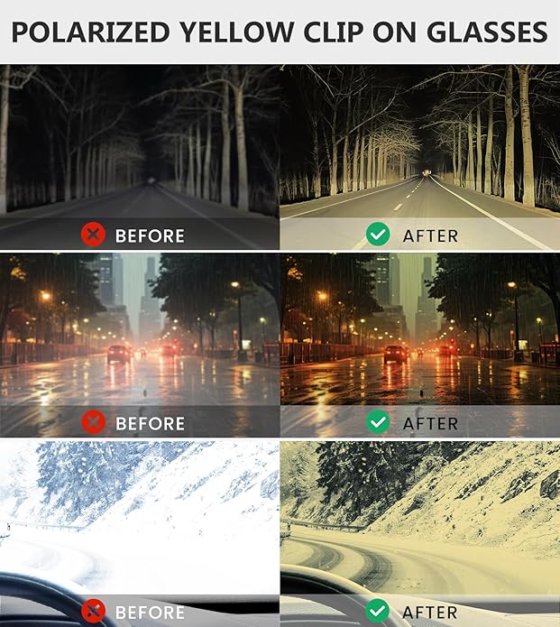 Eyekepper Large Clip On Sunglasses With Spring Draw Bar Polarized