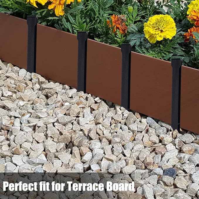 50 PCS Plastic Landscape Stakes, 10Inch Plant Support Lawn Stake Heavy Duty for Landscaping and Garden