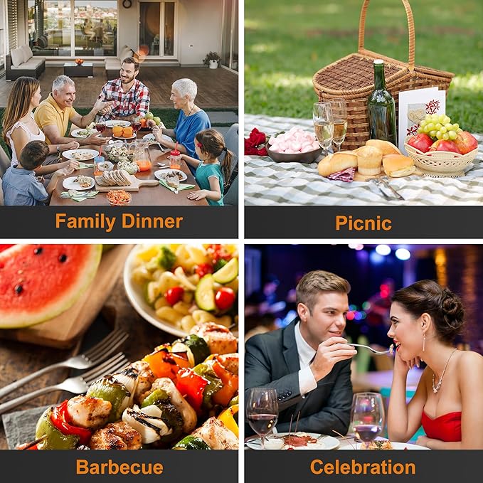 8 Pieces Dinner Forks Set,8" Forks,Food Grade Stainless Steel Dinner Fork,Fine Fork Set for Home,Kitchen,Restaurant,Mirror Polished and Dishwasher Safe