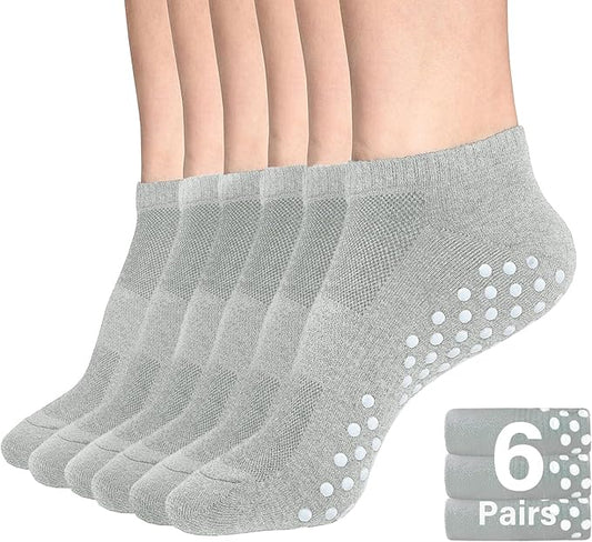 DIBAOLONG Womens & Mens Low Cut Socks, 6-Pair Ankle No Show Athletic Short Cotton Socks
