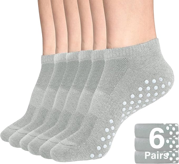 DIBAOLONG Womens & Mens Low Cut Socks, 6-Pair Ankle No Show Athletic Short Cotton Socks