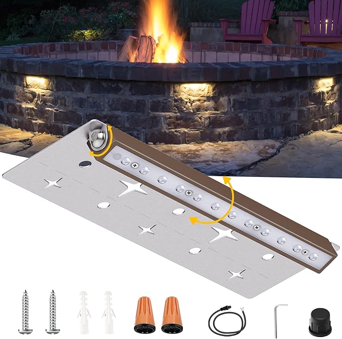 7-Inch Landscape Lighting, Step Lights (12V-36V AC/DC), 2.5W, IP67 Waterproof, 2700K