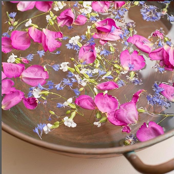 Hand-Hammered Copper Foot-Bath Bowl