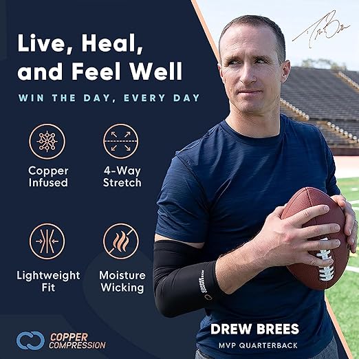 Copper Compression Arthritis Gloves | Fingerless Arthritis Carpal Tunnel Pain Relief for Men & Women | Hand Support Wrist Brace for Neuropathy, Rheumatoid, Tendonitis, Swelling, Crocheting, Typing Grey L