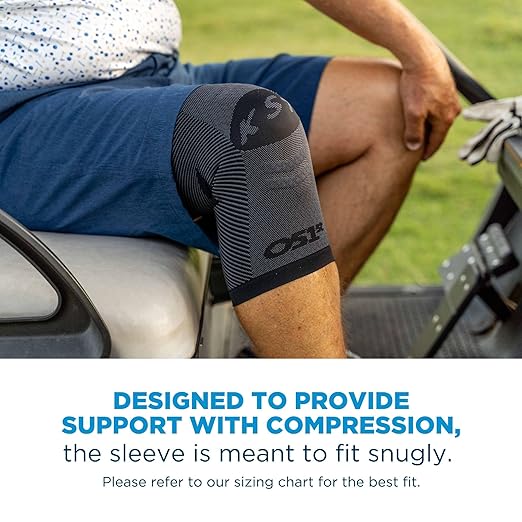 OrthoSleeve Compression Knee Brace/Sleeve for ACL, MCL, Injury Recovery, Meniscus Tear, knee pain, aching knees, patellar tendonitis & arthritis