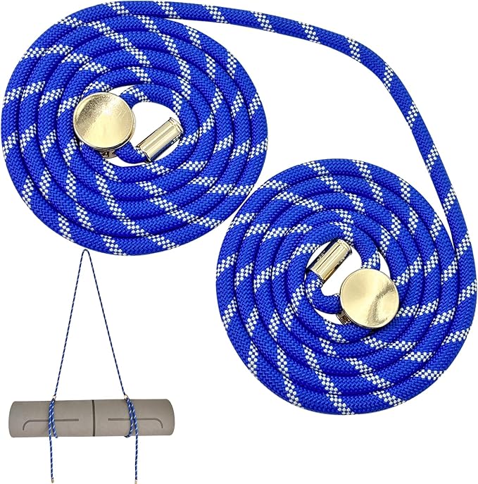 DAOSUN Yoga Mat Strap - 8MM Adjustable Paracord Carrier for Carrying Yoga Mats, Camping Pads & Blankets (Strap Only)