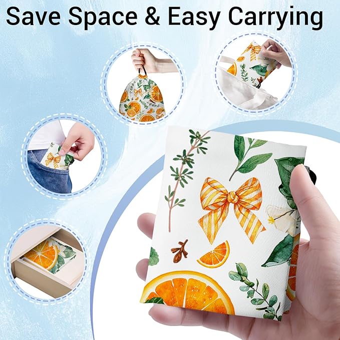 Orange Fruit Gymnastics Grip Bags Adjustable Gym Storage Pouch for Gymnasts Dancer Holding