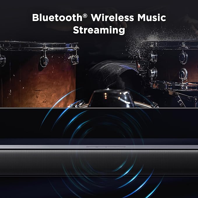 TCL S55H S Class 2.1 Channel Sound Bar with Dolby Atmos, DTS Virtual:X, Wireless Subwoofer, Bluetooth Music Streaming, and Auto Room Calibration